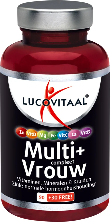 3x Lucovitaal Multi + Compleet Vrouw 120 tabletten