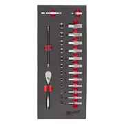 Milwaukee TOOLGUARD™ Foam inlay doppenset 1/4" 28-delig - 4932479824