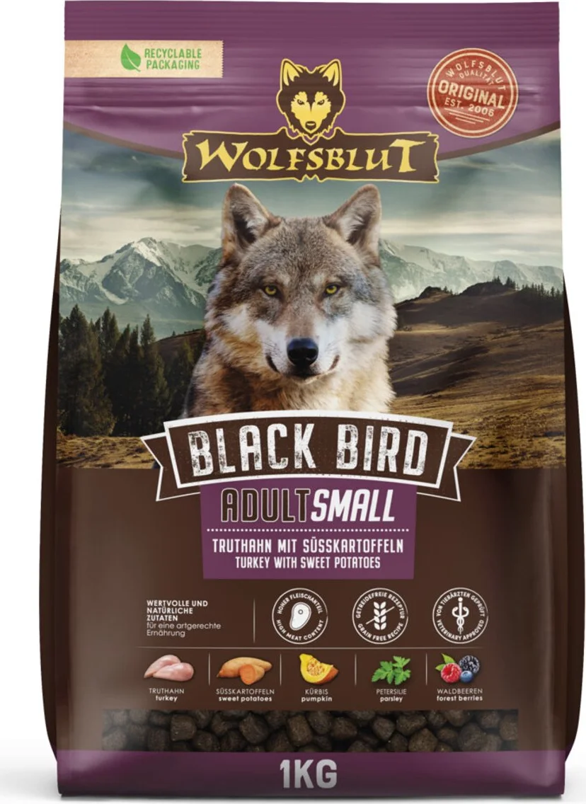 Wolfsblut Black Bird Adult S-Breed 1 kg