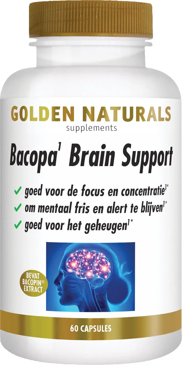 Golden Naturals Bacopa Brain Support 60 vegacapsules
