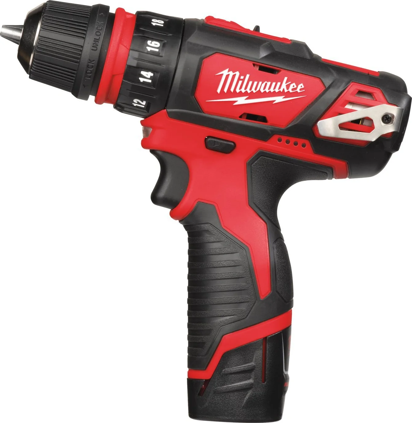 Milwaukee M12 BDDXKIT-202C Accu schroefboormachine + 3x hulpstukken 12V 2.0Ah in koffer - 4933447836