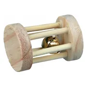 Trixie Speelrol Hout met Bel 5 x 3,5 cm