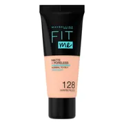 3x Maybelline Fit Me Matte + Poreless Foundation 128 Warm Nude