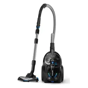 Philips Stofzuiger zonder Zak FC9741/09 - Alle Vloertypen - Sterke Zuigkracht - Met HEPA 13 Allergiefilter - Lang Snoer - Incl 4 Extra Mondstukken - Zwart