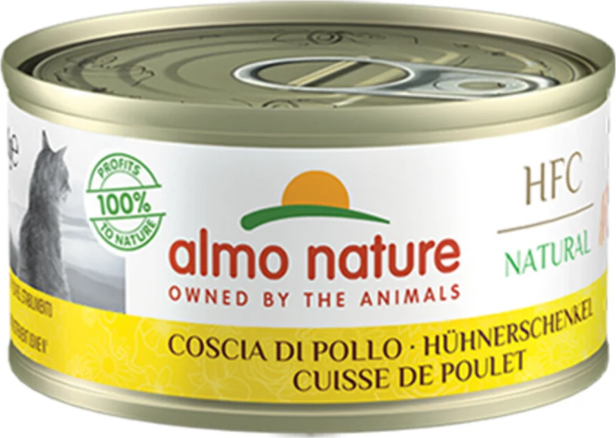 48x Almo Nature HFC Natural Kattenvoer Nat Kippenboutvlees 150 gr