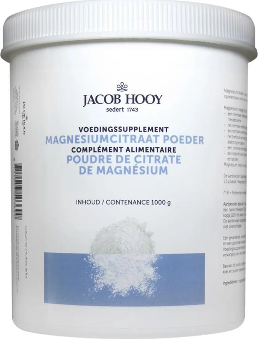Jacob Hooy Magnesiumcitraat Poeder 1KG