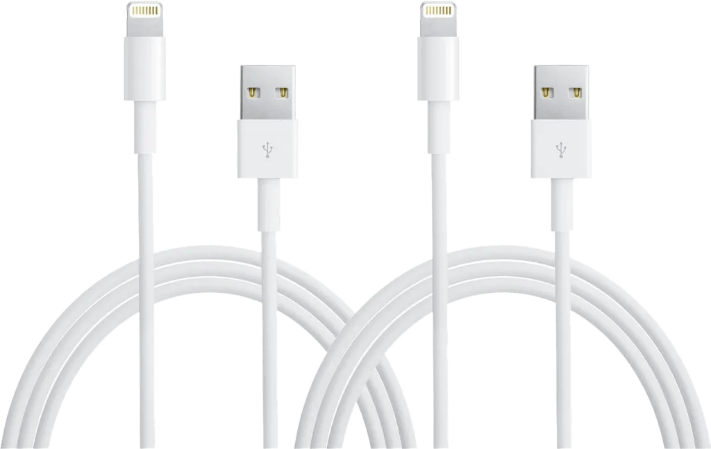 Apple Usb A naar Lightning Kabel 1m Kunststof Wit Duopack