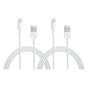 Apple Usb A naar Lightning Kabel 1m Kunststof Wit Duopack