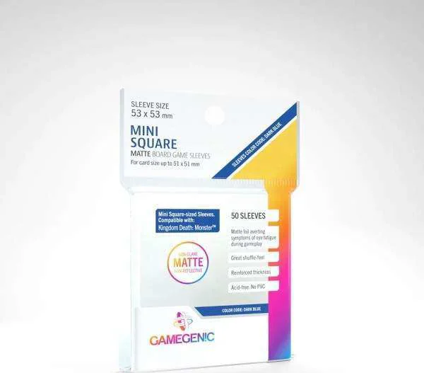 Gamegenic: Matte Board Game Sleeves - Dark Blue