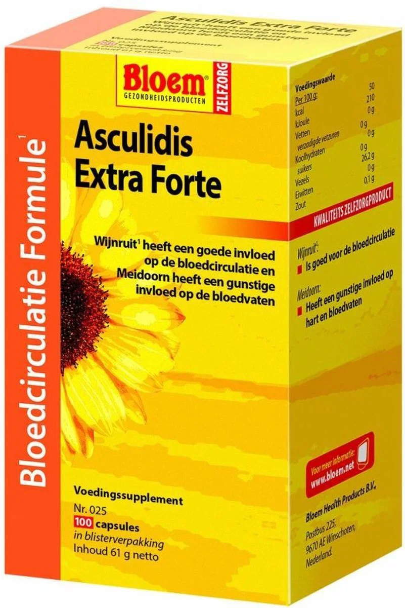 Bloem Asculidis Capsules 100CP