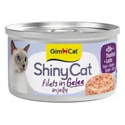 GimCat Kattenvoer Nat ShinyCat Filets in Jelly Tonijn & Zalm 70 gr