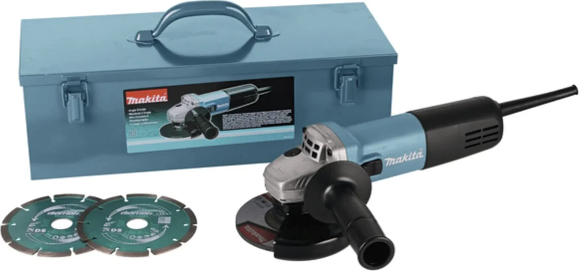 Makita 9558HNRGK3 Haakse slijper 125mm 230V in stalen koffer