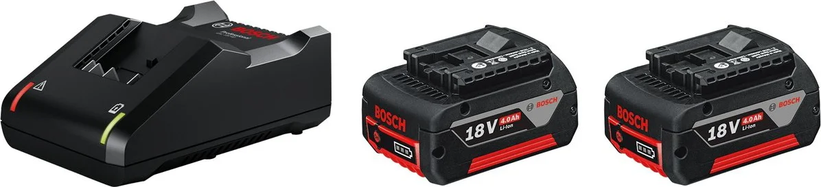 Bosch Professional Starterset 2x GBA 18V Accu 4.0Ah AMPShare + Lader GAL 18V-40 - 1600A019S0