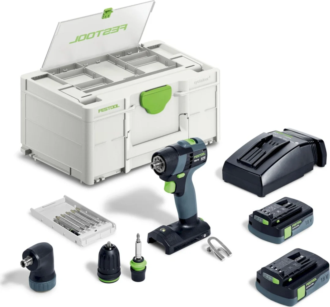 Festool TXS 18 C 3,0-Set Accu Schroefboormachine 18V 3.0Ah in Systainer - 576896