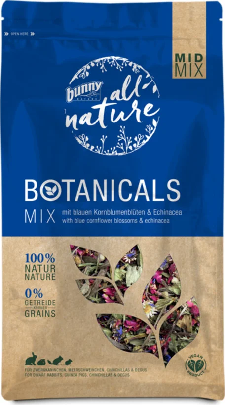 Bunny Nature Botanicals Mid Blue Cornflower Blossoms & Echinacea 120 gr