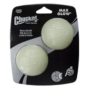 Chuckit Max Glow Ball 2 - pack Medium ø 6 cm 2 stuks