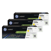 HP 220X LaserJet Toner Geel (3 stuks)