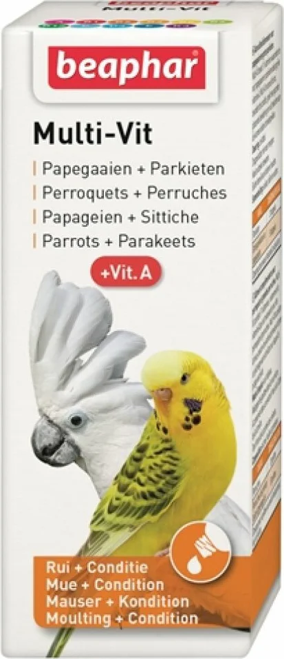 6x Beaphar Bogena Multi-Vitamine Papegaai & Parkiet 50 ml