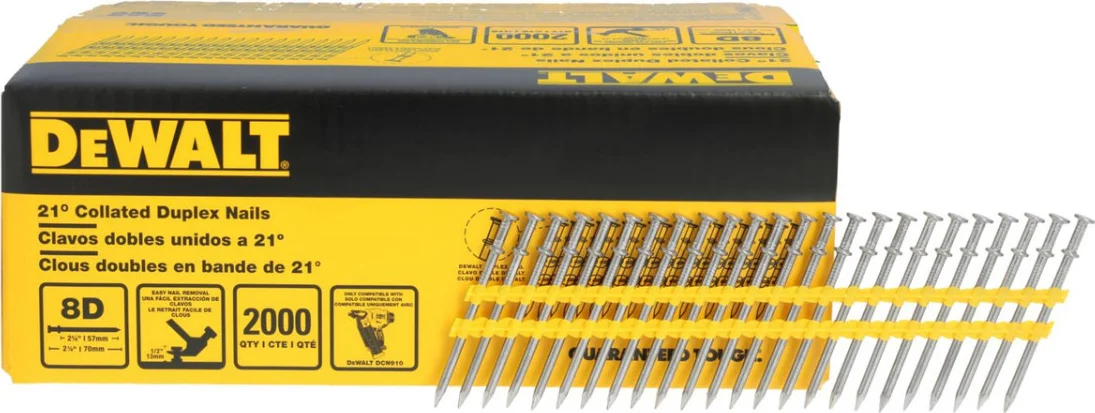 DeWALT DN275 Duplex nagels 21° 70/57mm VE=2000