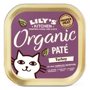 Lily's Kitchen Kattenvoer Nat Organic Paté Kalkoen 85 gr