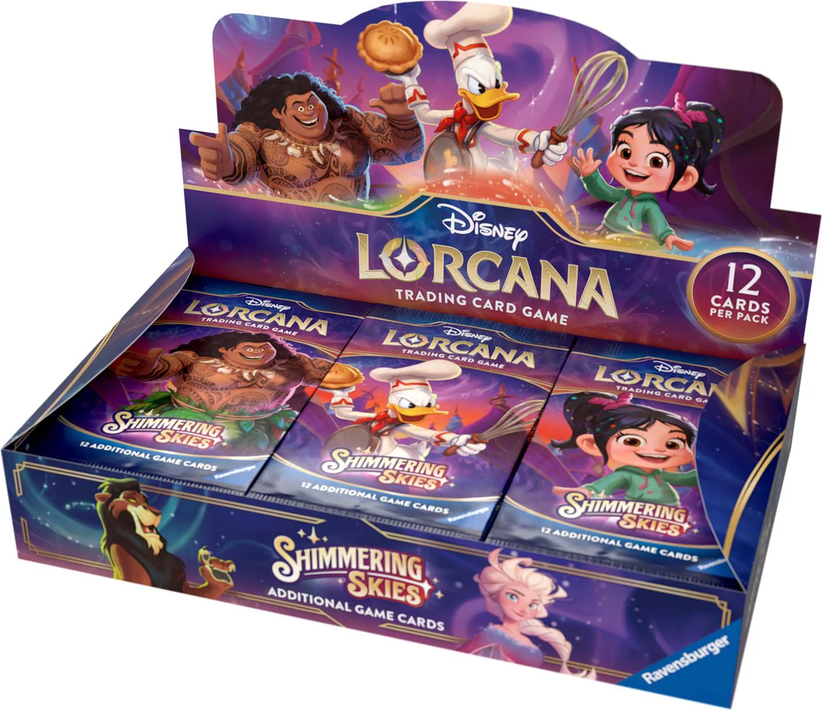 Disney Lorcana Shimmering Skies Booster Display