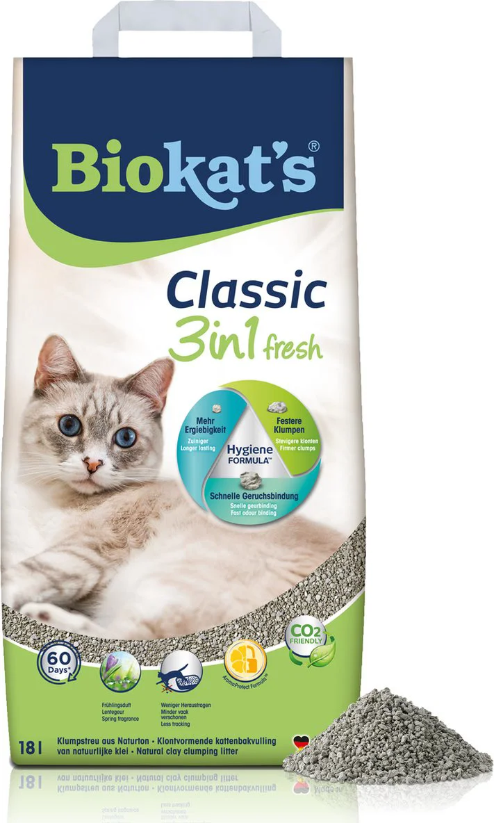 Biokat's Kattenbakvulling Classic Fresh 3-in-1 18 liter