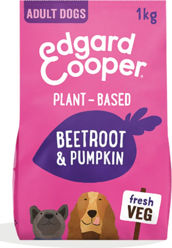 6x Edgard & Cooper Plantaardig Hondenvoer Rode Biet - Pompoen 1 kg