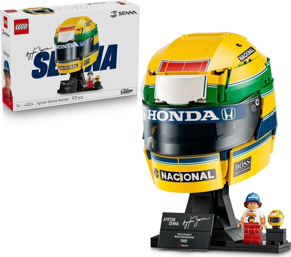 LEGO Editions F1 Ayrton Senna Helm 43024