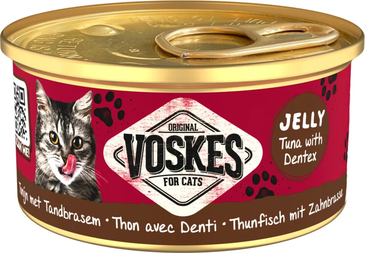 Voskes Kattenvoer Nat Tonijn met Tandbrasem 85 gr