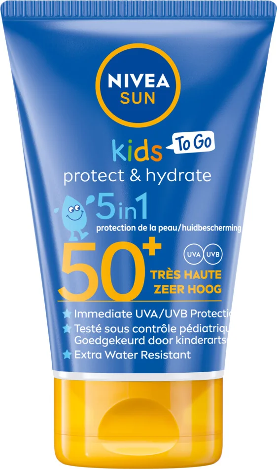 12x NIVEA Sun Protect & Hydrate Zonnebrand Kids Travelsize SPF 50+ 50 ml