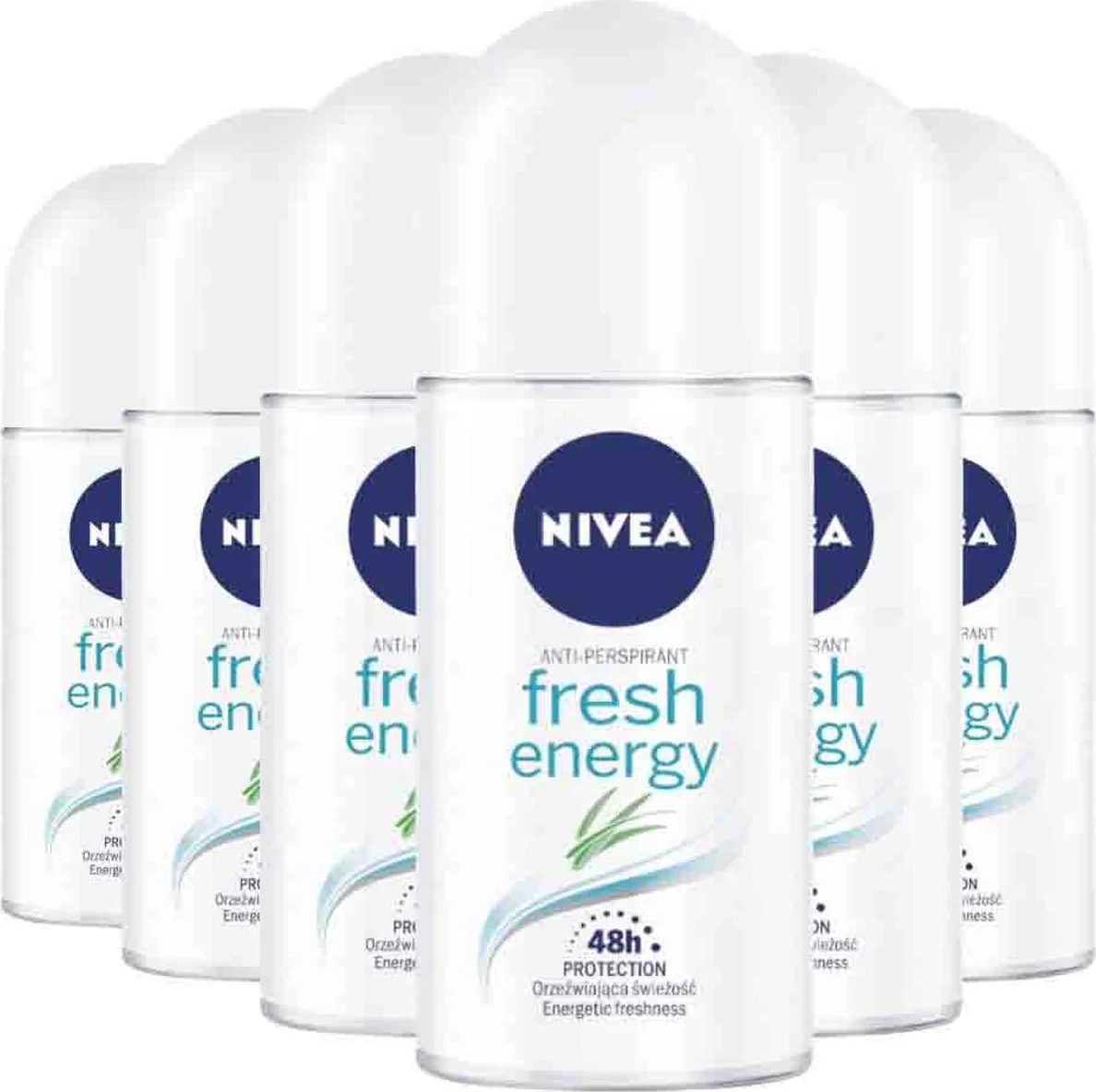 6x NIVEA Deodorant Roller Fresh Energy 50 ml