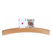 Kaarthouder Hout Groot – 50 cm – Gebogen – Kaartenhouder voor Bordspellen, Kaartspellen & Familiespellen – Engelhart