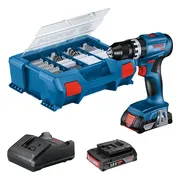 Bosch Professional GSR 18V-45 Accu schroefboormachine 18V 2.0Ah + 82-delige accessoireset - 06019K3306
