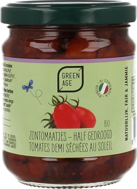 Green Age Zontomaatjes Half Gedroogd 190GR