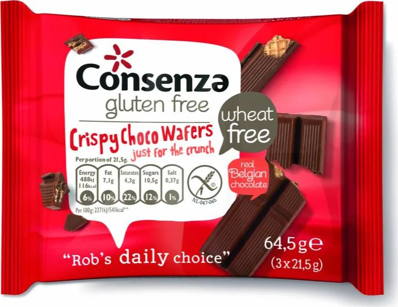 Consenza Crispy Choco Wafers 64,5GR