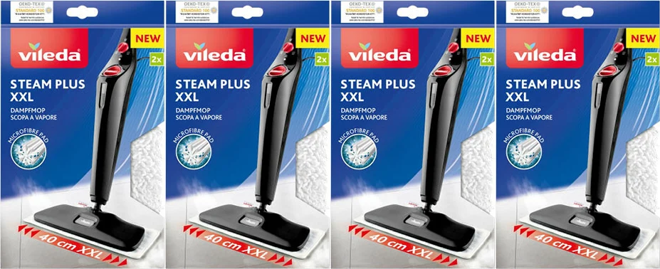 4x Vileda Stoomreiniger Steam XXL navulling