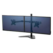 Fellowes Seasa - Monitor arm - 2 schermen - Vrijstaand - Zwart