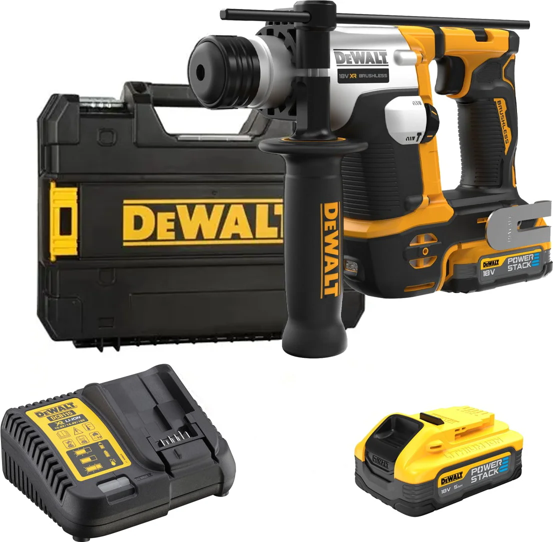 DeWALT DCH172E2T Accu boorhamer SDS-Plus 1,4J 18V XR 1.7Ah POWERSTACK in TSTAK