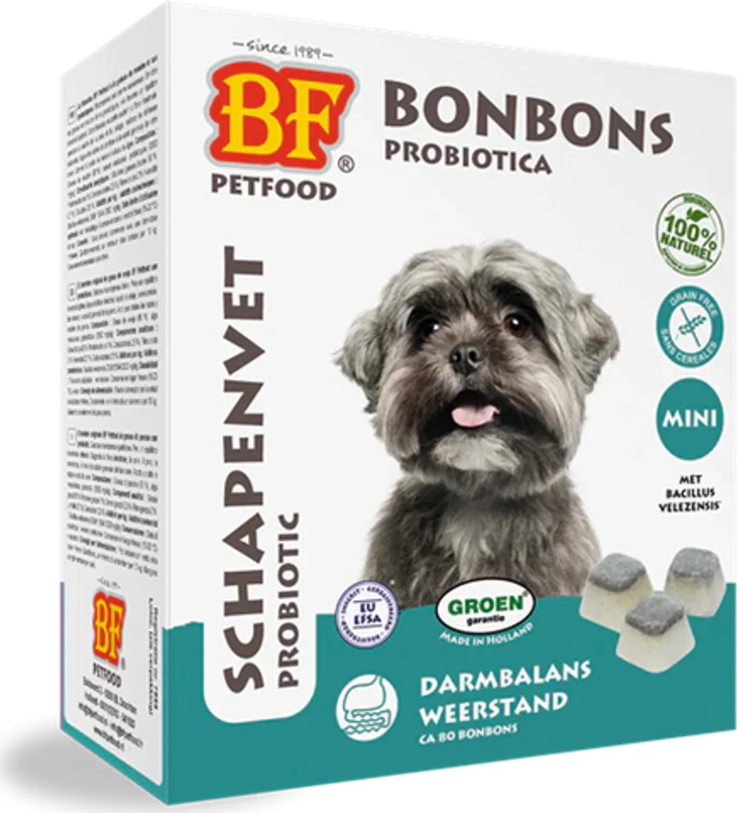 BF Petfood Schapenvet Probiotica Bonbon Mini 80 stuks