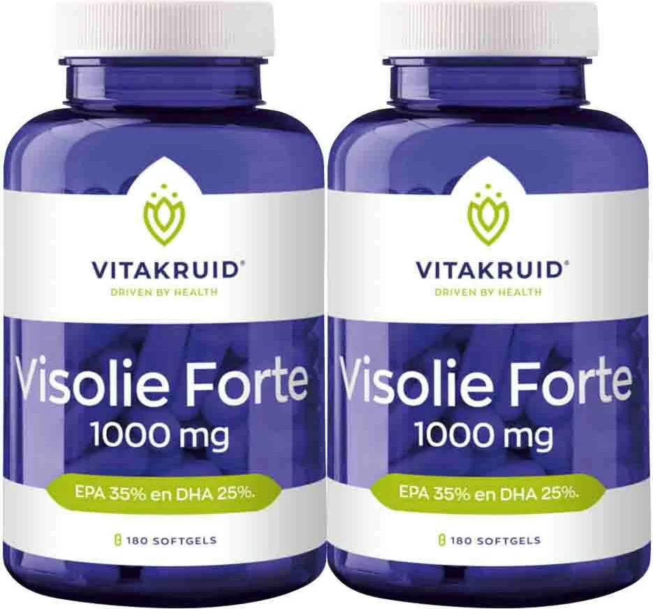 2x Vitakruid Visolie Forte 180 softgels