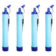 Waterfilters Survival - Set van 4 - Waterzuiveringsapparaten - Waterfiltersysteem - Voor Noodpakket en Noodsituaties - Waterzuiveraar - 6000 Totaal