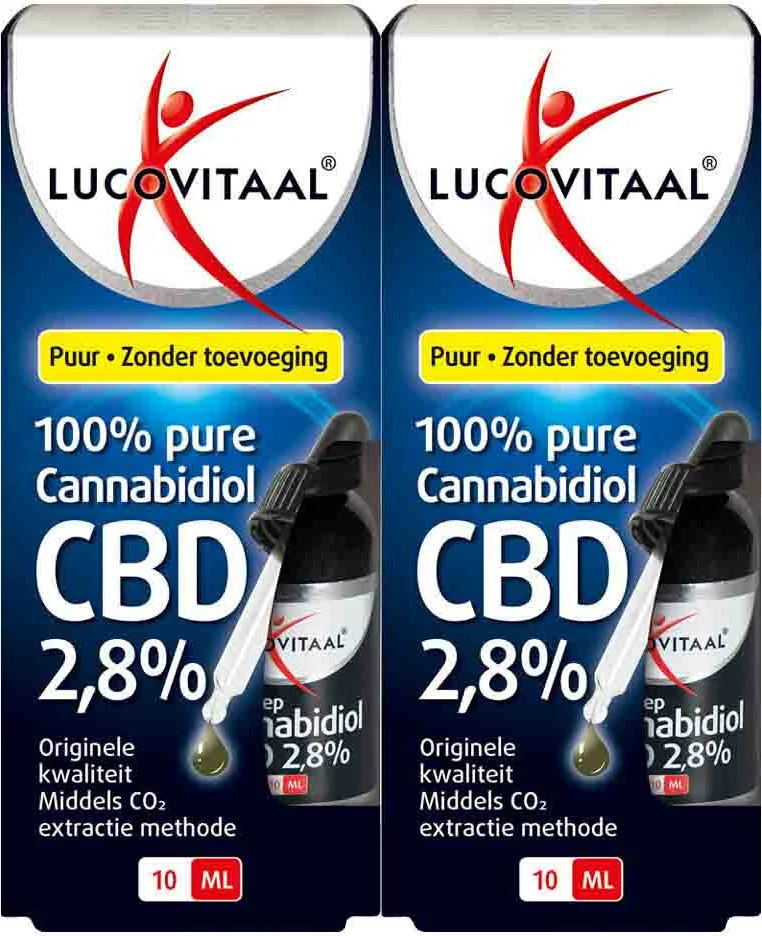 2x Lucovitaal Cannabidol CBD 2,8% 10 ml