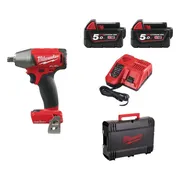 Milwaukee M18 FUEL™ ONEIWF12-502X ONE-KEY™ Accu slagmoersleutel 300Nm 1/2" frictiering 18V 5.0Ah in HD-Box - 4933451374