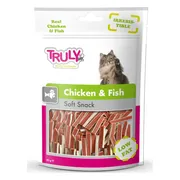 20x Truly Cat Snacks Kip & Vis 50 gr