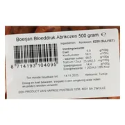 Boerjan Bloeddruk Abrikozen 500GR