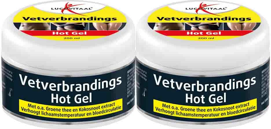 2x Lucovitaal Vetverbrandings Hot Gel 200 ml
