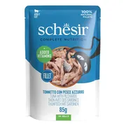 12x Schesir Kattenvoer Tonijn en Sardines in Gelei 85 gr