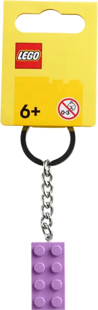 LEGO Medium lavendel 2x4 sleutelhanger