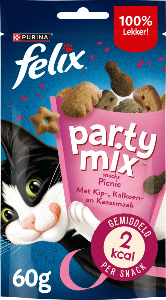 Felix Kattensnack Party Mix Picnic 60 gr