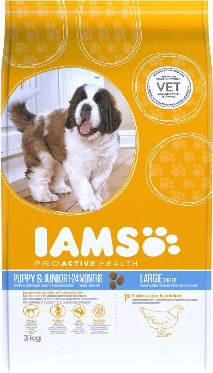 IAMS Dog Puppy - Junior Large Kip 3 kg
